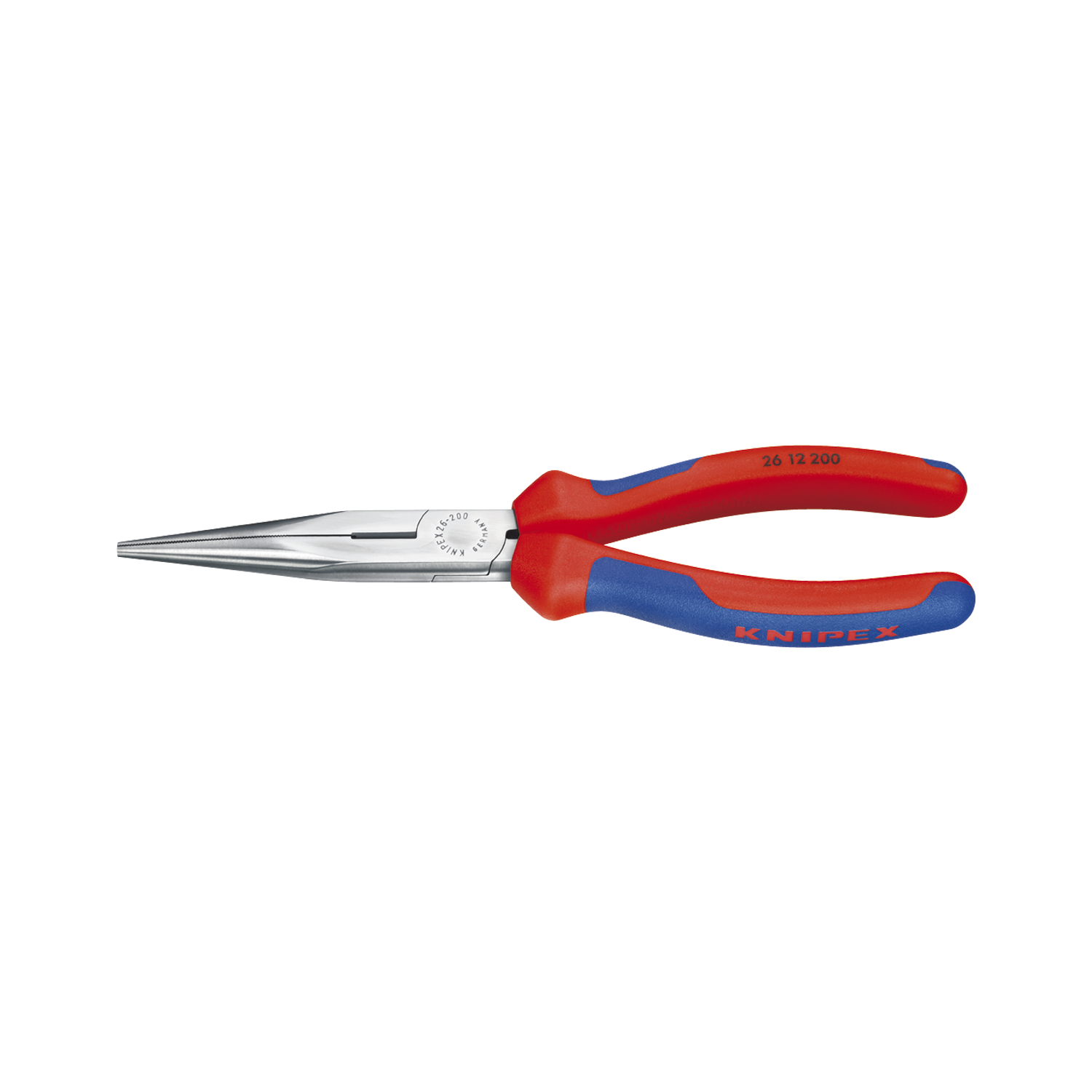 Knipex Flachrundzange mit Schneide DIN 5745 gerade Länge 200 mm
