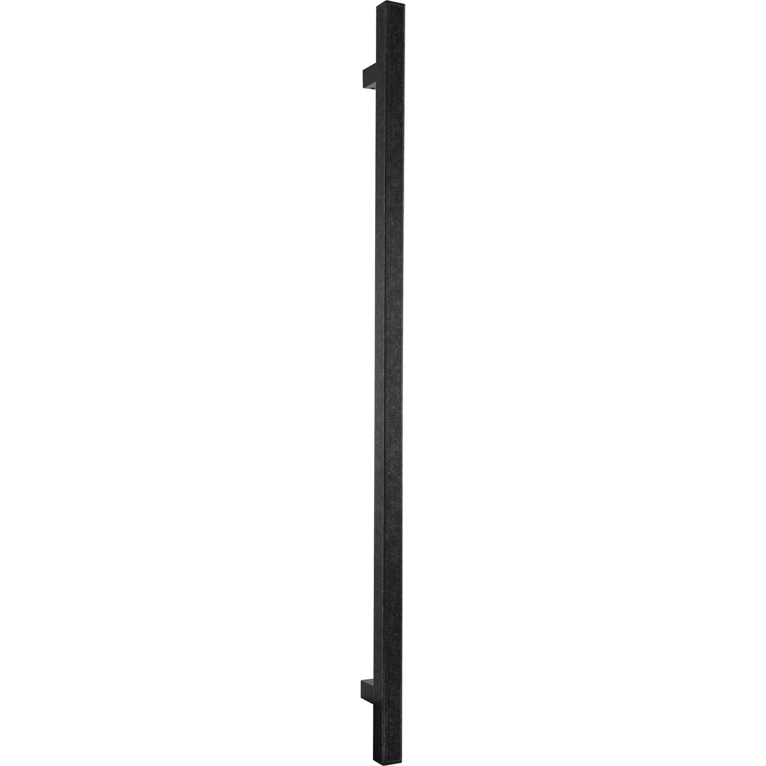Halcö Stoßgriff HT 30x30x1400mm Stahl verzinkt schwarz passiviert