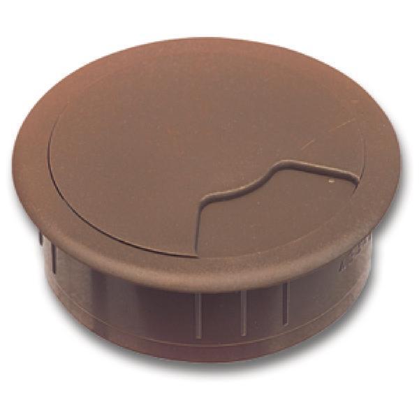 CONFURN Kabeldurchgang rund, Einbau ø 60 mm, Kunststoff braun