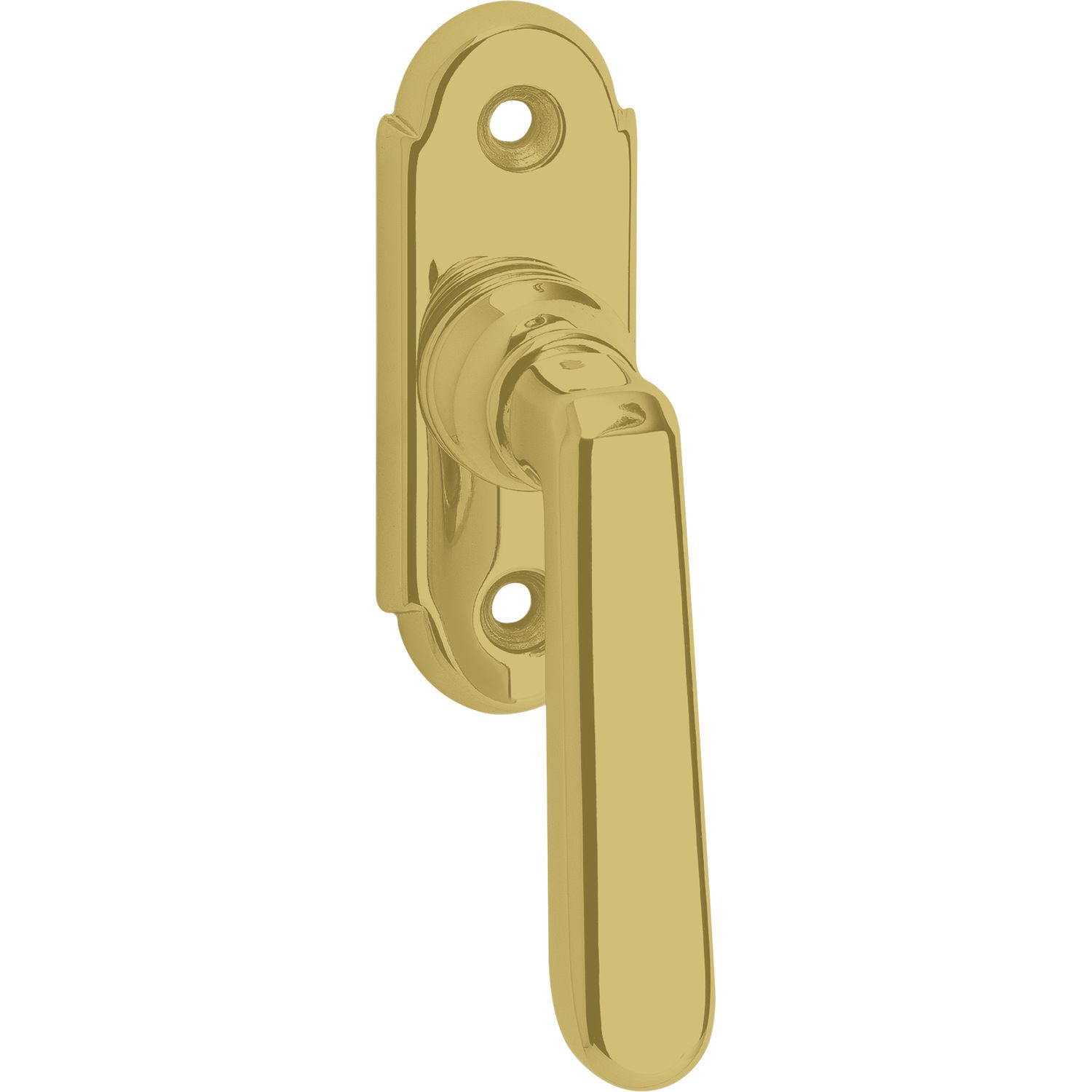 Grundmann Fenstergriff ALT-WIEN 904 - sichtbar geschraubt 7x35 Messing poliert