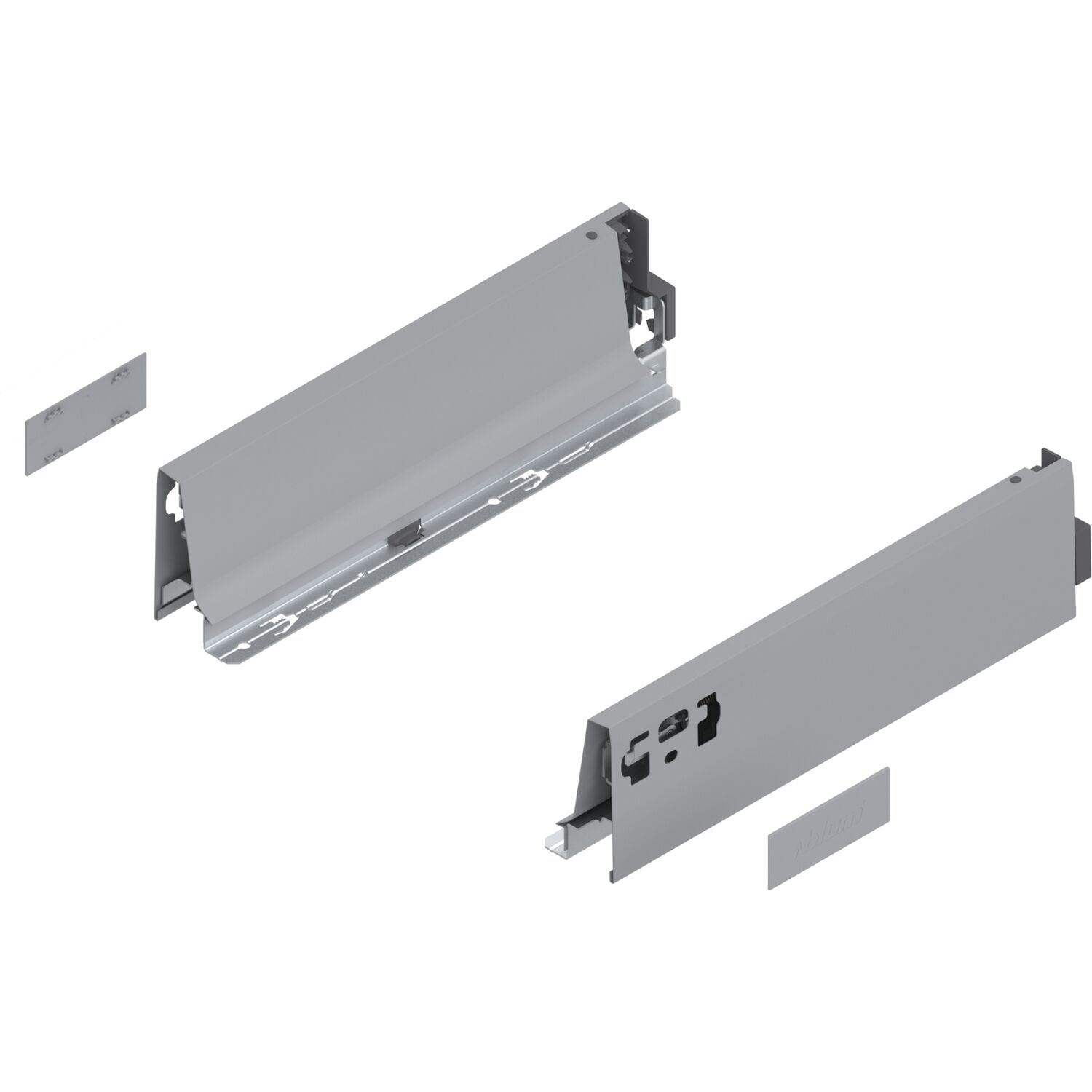 blum TANDEMBOX antaro Zarge Höhe M, NL 300, Stahl grau RAL 9006