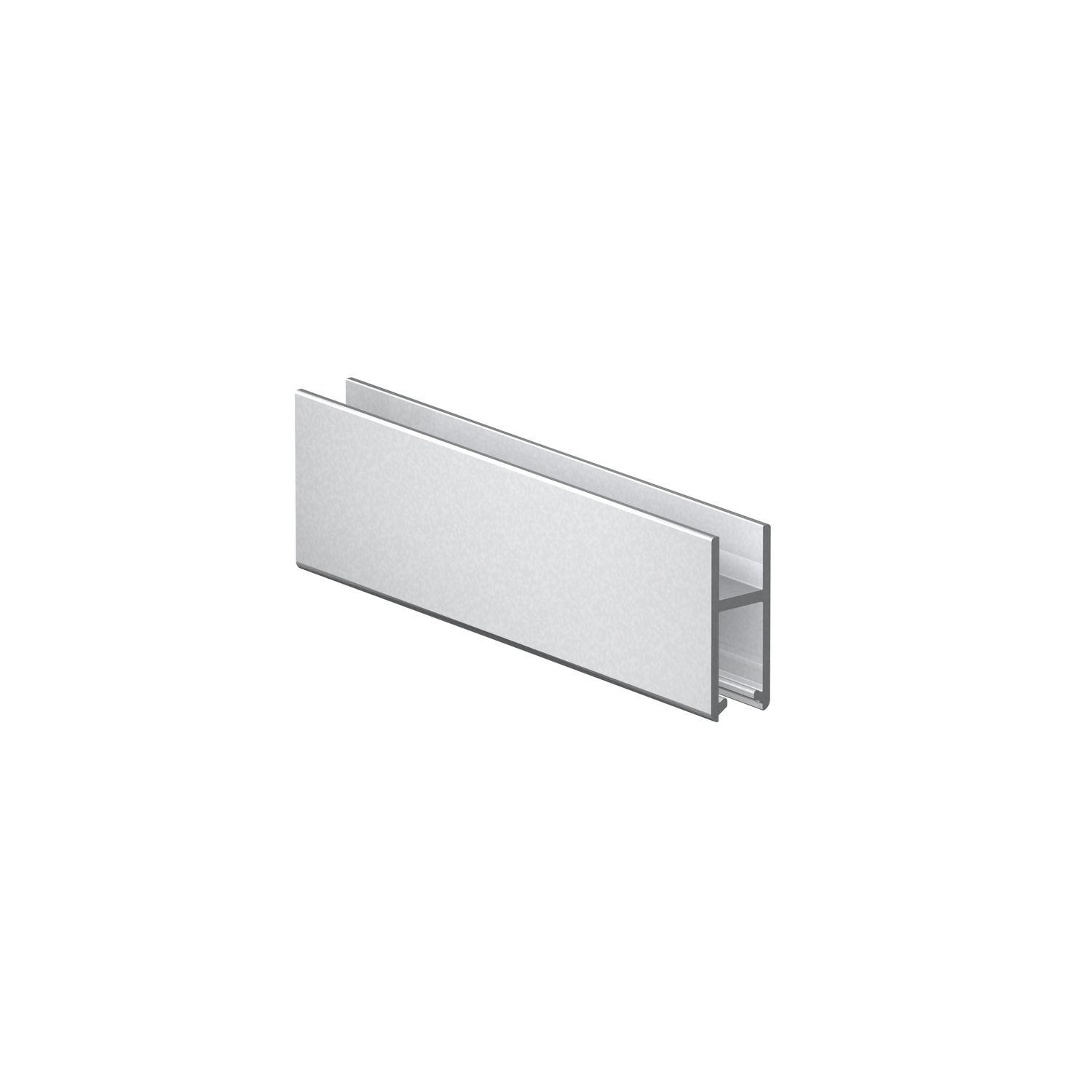 SUPRA Laufschuh bis 8 mm Glasstärke auf Maß, Aluminium natur eloxiert (250 mm)