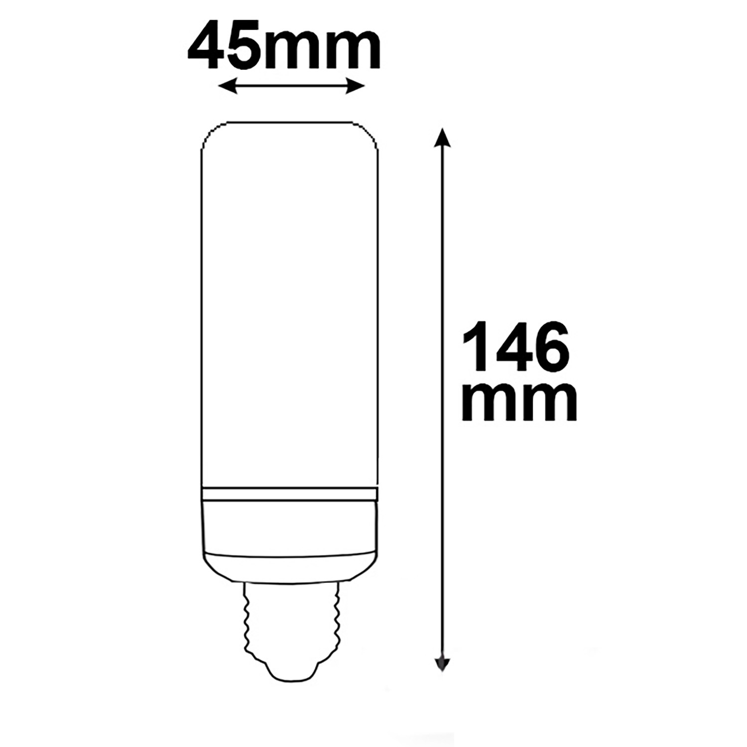 ISOLED E27 LED Corn 11W 360° warmweiß