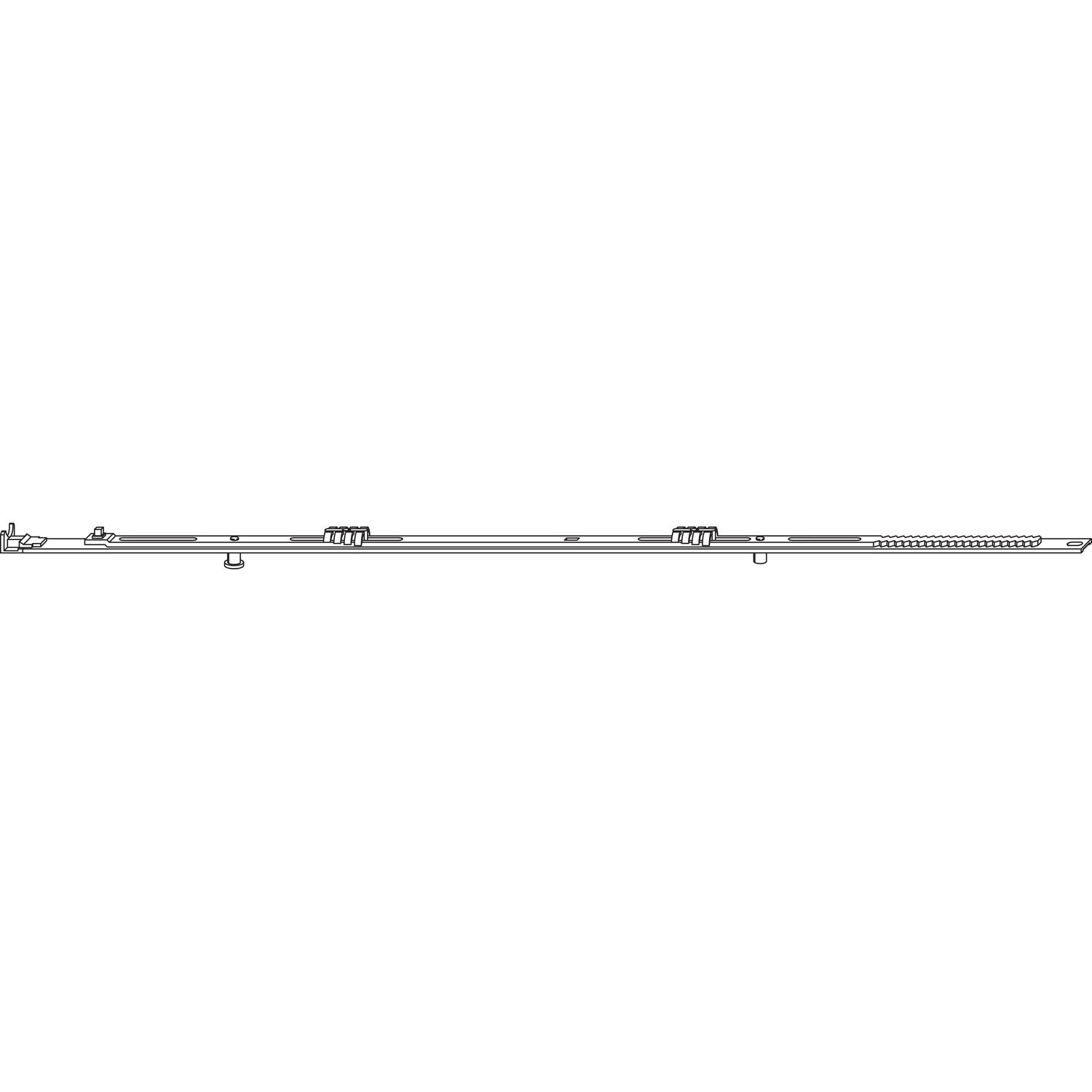 Roto ROTO NT/NX Rundbogen-Bauteil senkrecht L=1020 mm 1V/1E-Zapfen silber