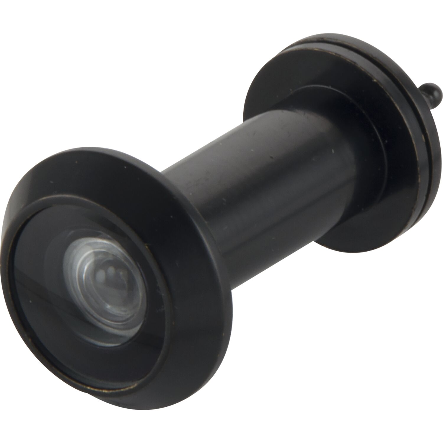 SOLIDO Türgucker ø 14, Linse 200°, TS 35-55 mm, schwarz, brandschutztauglich