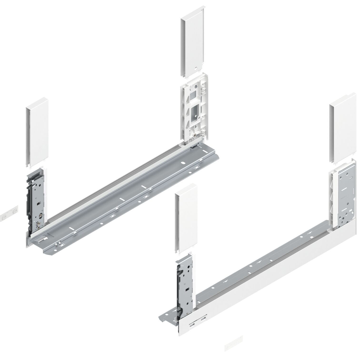 blum LEGRABOX free SET Höhe C, BLUMOTION S, 40Kg, NL 550, Seidenweiß