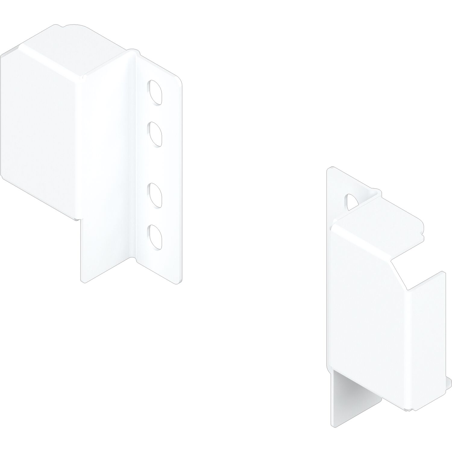 blum TANDEMBOX antaro Relinghalter für verstellbare Reling, Seidenweiß