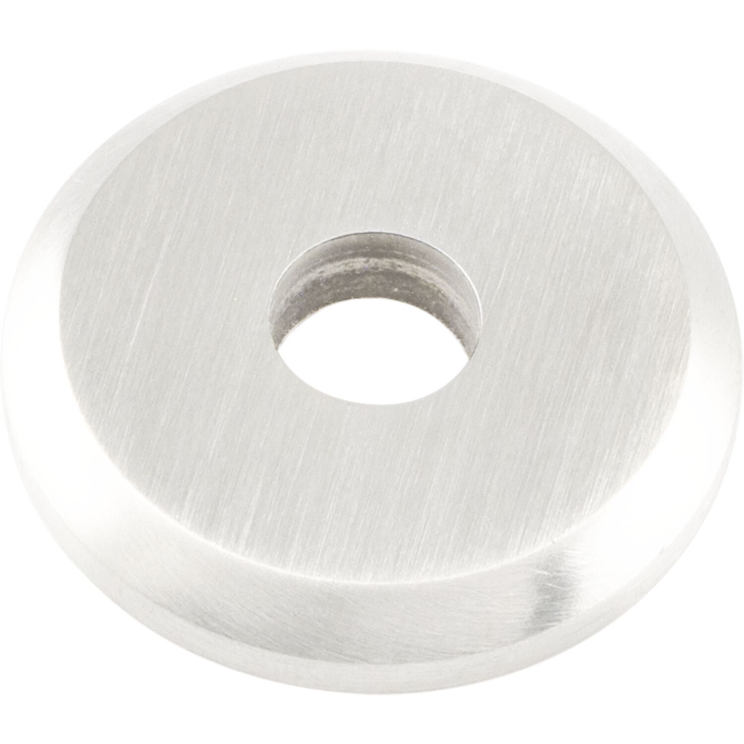 KWS KWS Stützrosette f. Holz/Glastüren - ø 30mm, Innen ø 8,4 mm, silber eloxiert
