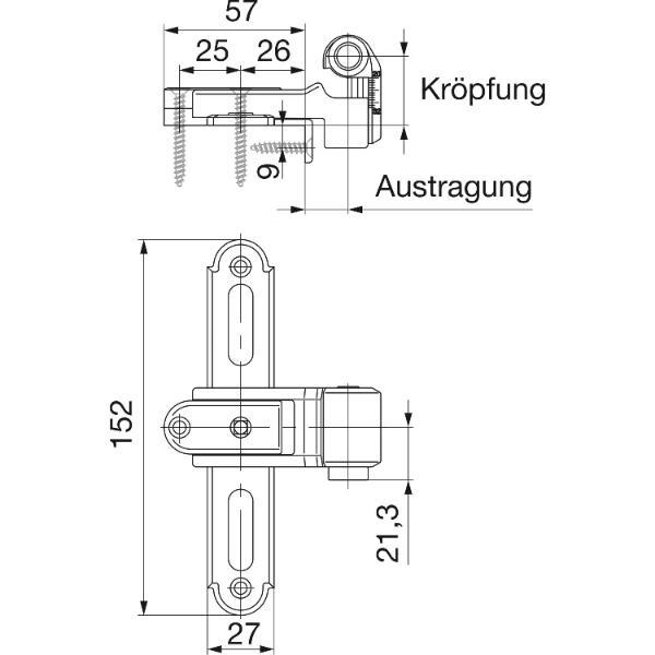 Maco #208750 Rustico Ladenkreuzband BLR gekröpft Größe 0 verstellbar schwarz