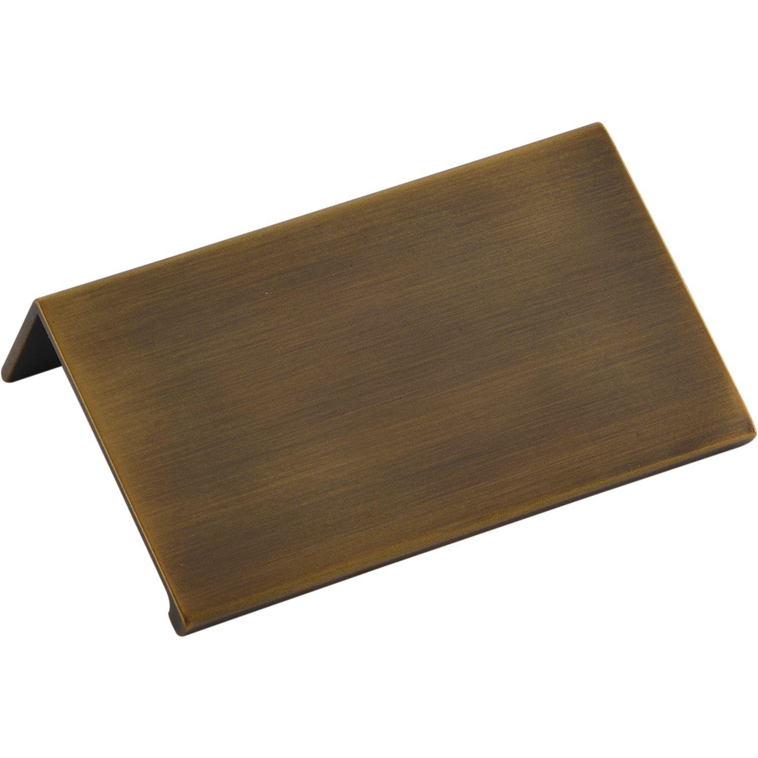 SIRO Griffleiste Crevan Lochabstand 48mm Länge 70mm Aluminium Messing schwarz gebürstet