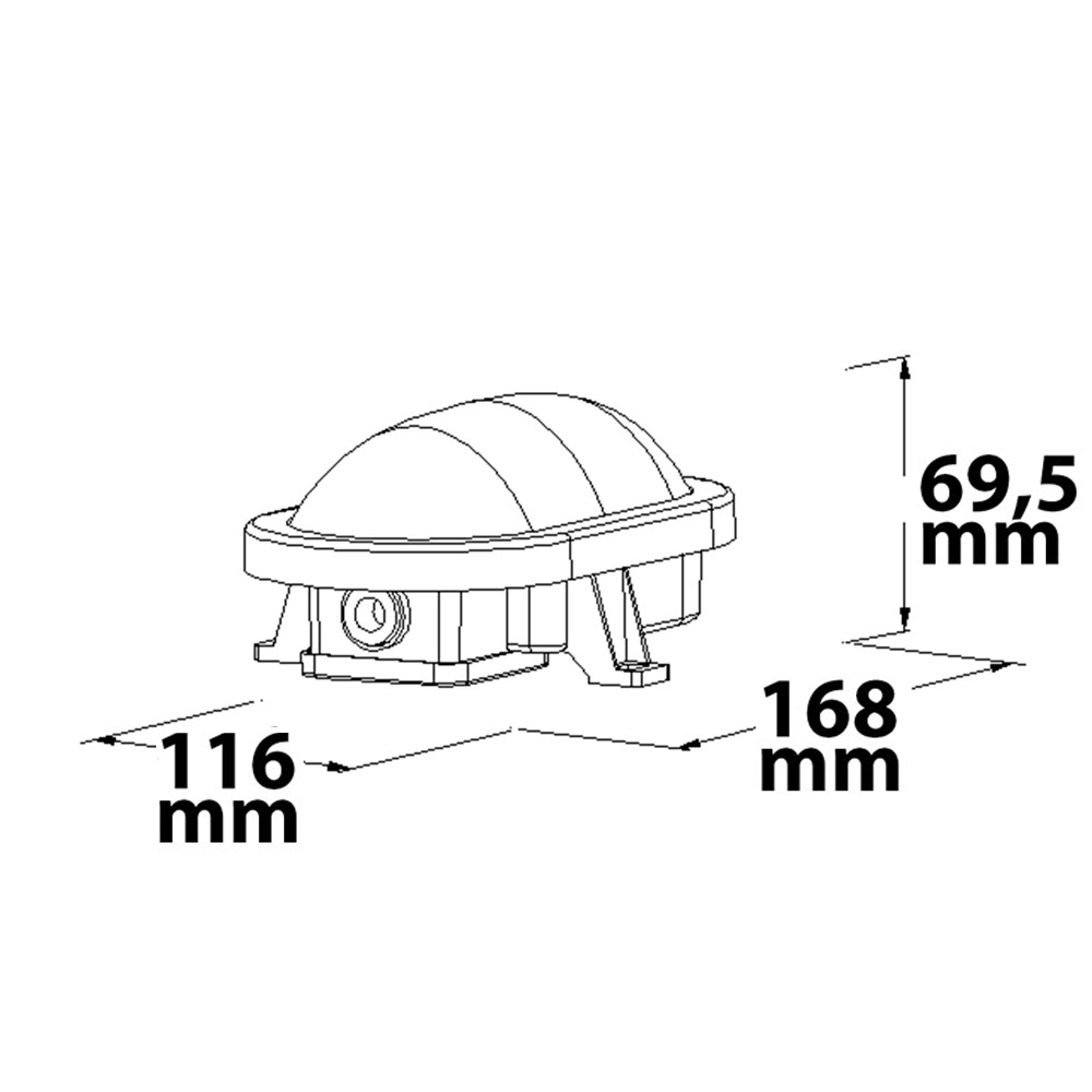 ISOLED LED Kellerleuchte mit HF-Bewegungssensor 10W IP54 weiß neutralweiß,