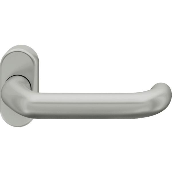 FSB FSB FH-Rahmentürdrücker 06 1146 Standflügel Rosette oval Aluminium silber