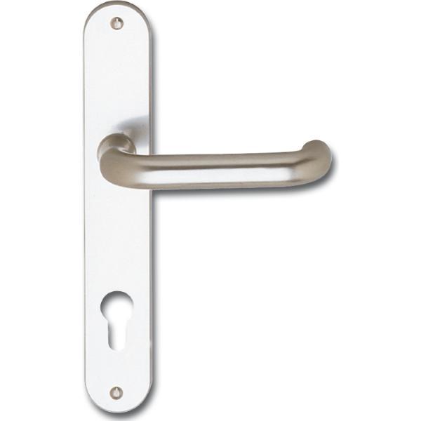 Drückergarnitur WG 1700L - auf Schild PZ 88, 38 - 43, silber eloxiert