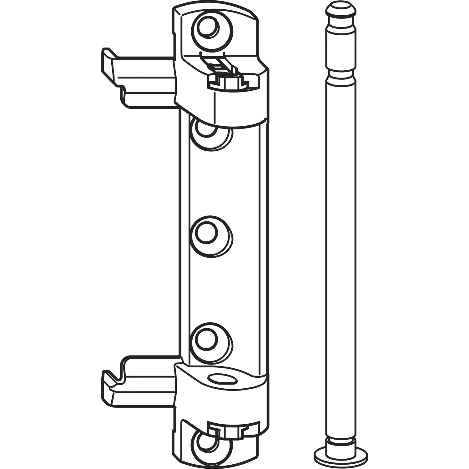 Winkhaus WINKHAUS Scherenlager SL.HW.18-12, 12/18-9V/13V, 130 kg, Falzband, silber
