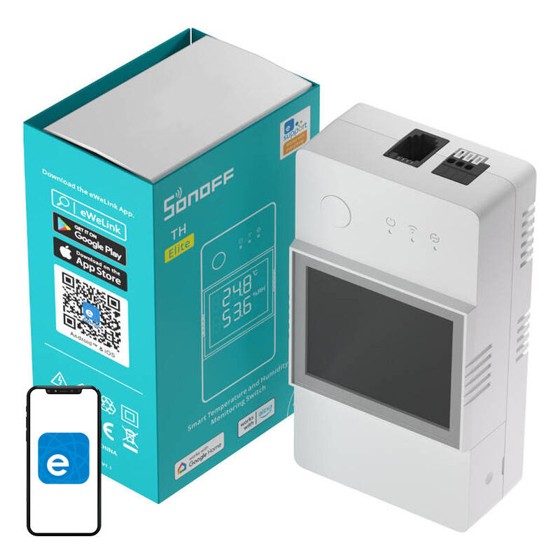 Sonoff TH Elite Smart Temperatur- und Feuchtigkeitsüberwachungsschalter