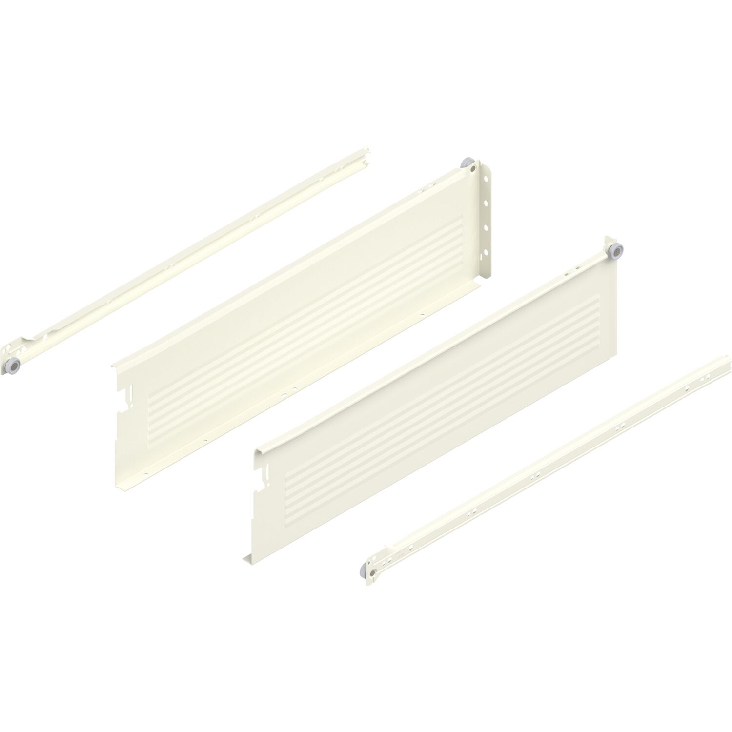 blum METABOX H Zarge 320 Schraubversion, Teilauszug, NL 550, cremeweiß