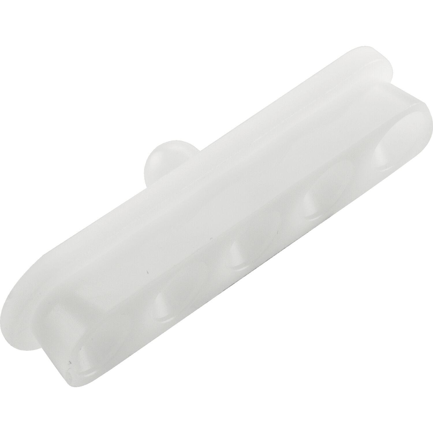 Keilverbinder Langhülse mit Zentrierstift, Kunststoff weiß