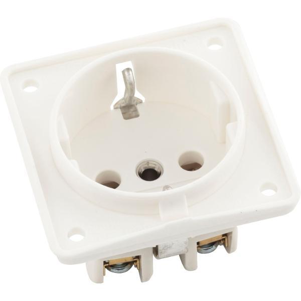 Berker Integro Schuko-Steckdose polarweiß matt
