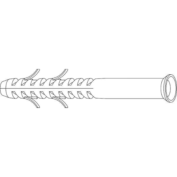FISCHER S 14 H Langschaftdübel für Beschlägeträger Gr. L180, S14 x 135 mm, grau (50Stk)