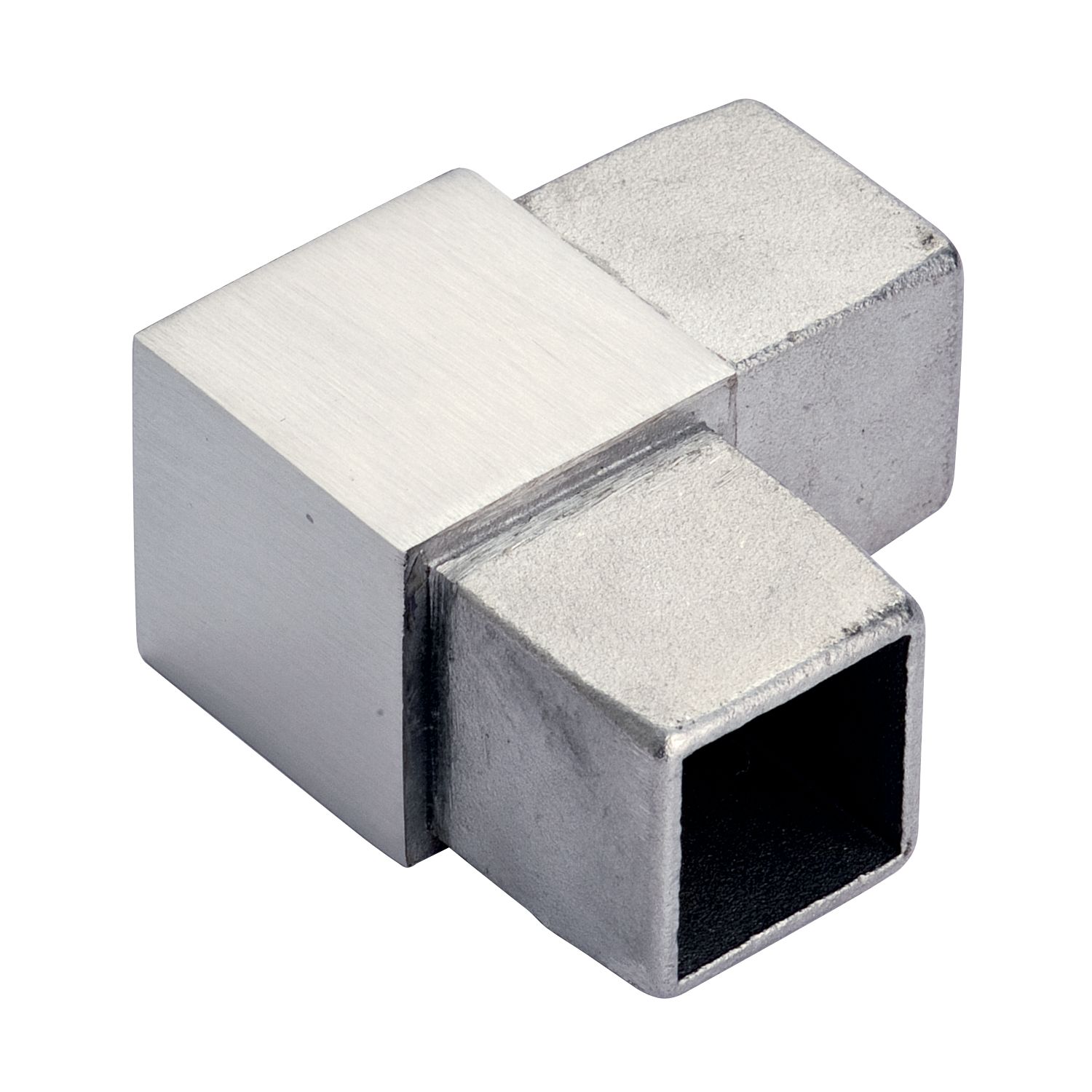 croso Eckbogen 90° für Vierkantrohr 40 x 40 x 2,0 mm, Edelstahl geschliffen V4A