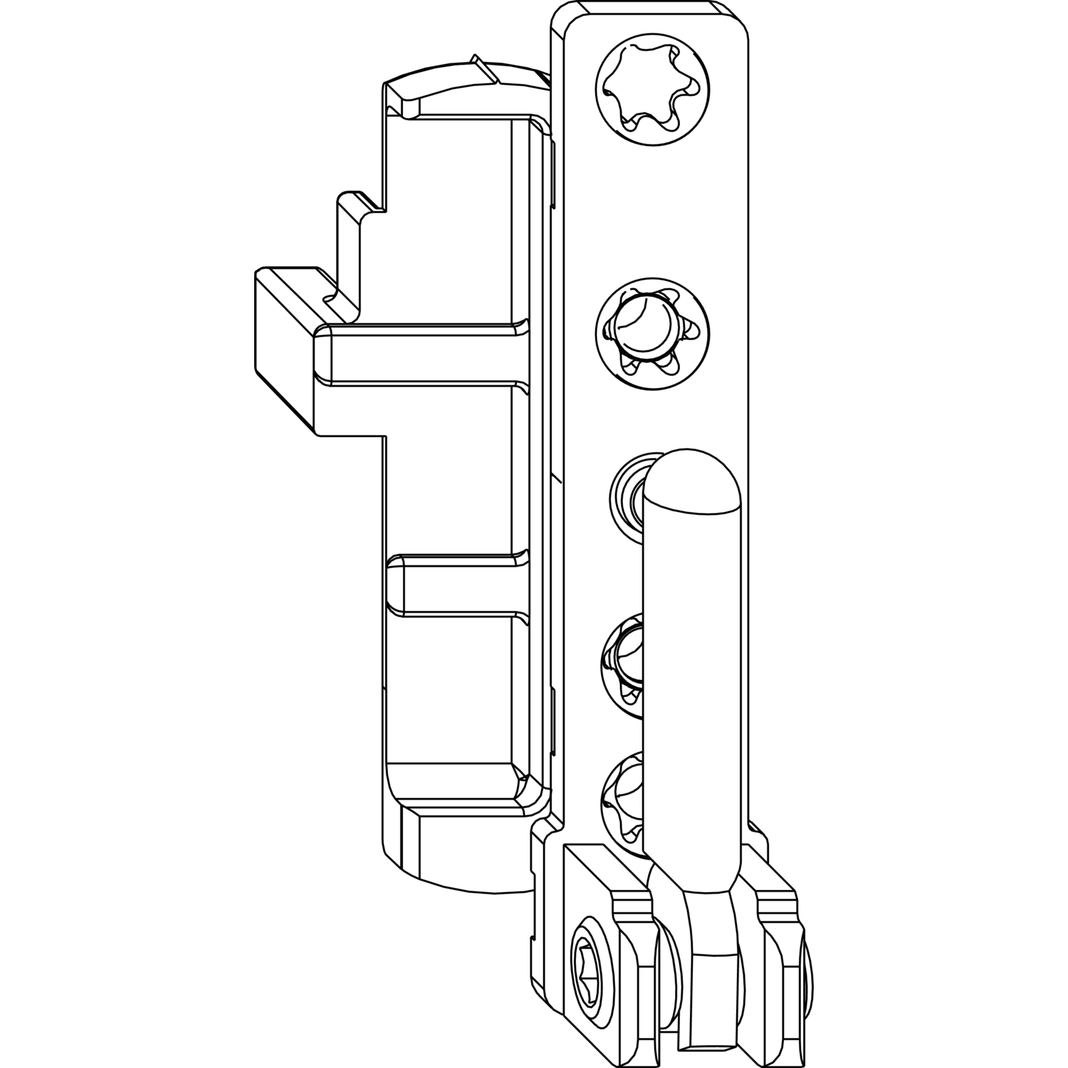 Maco #59490 MACO Ecklager DT130 12/18 mm 130 kg für Fenstertür silber rechts (59490)