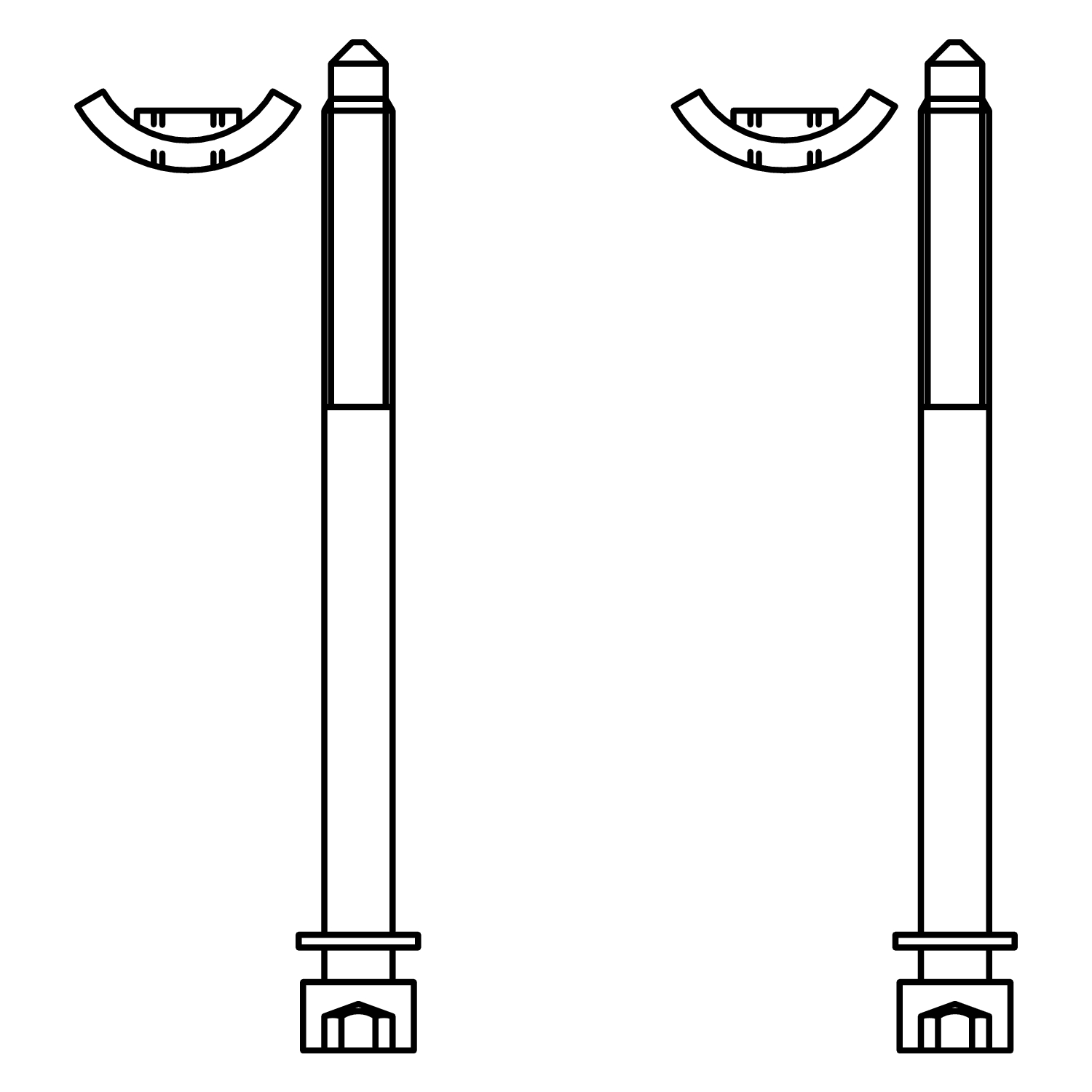 GU Thermostep Eckverbinder-Befestigungsset unten