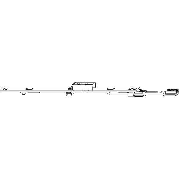 Maco #203810 MACO MM Stulpverlängerung Stulpflügelgetriebe Beschlagsnut L=235 mm silber
