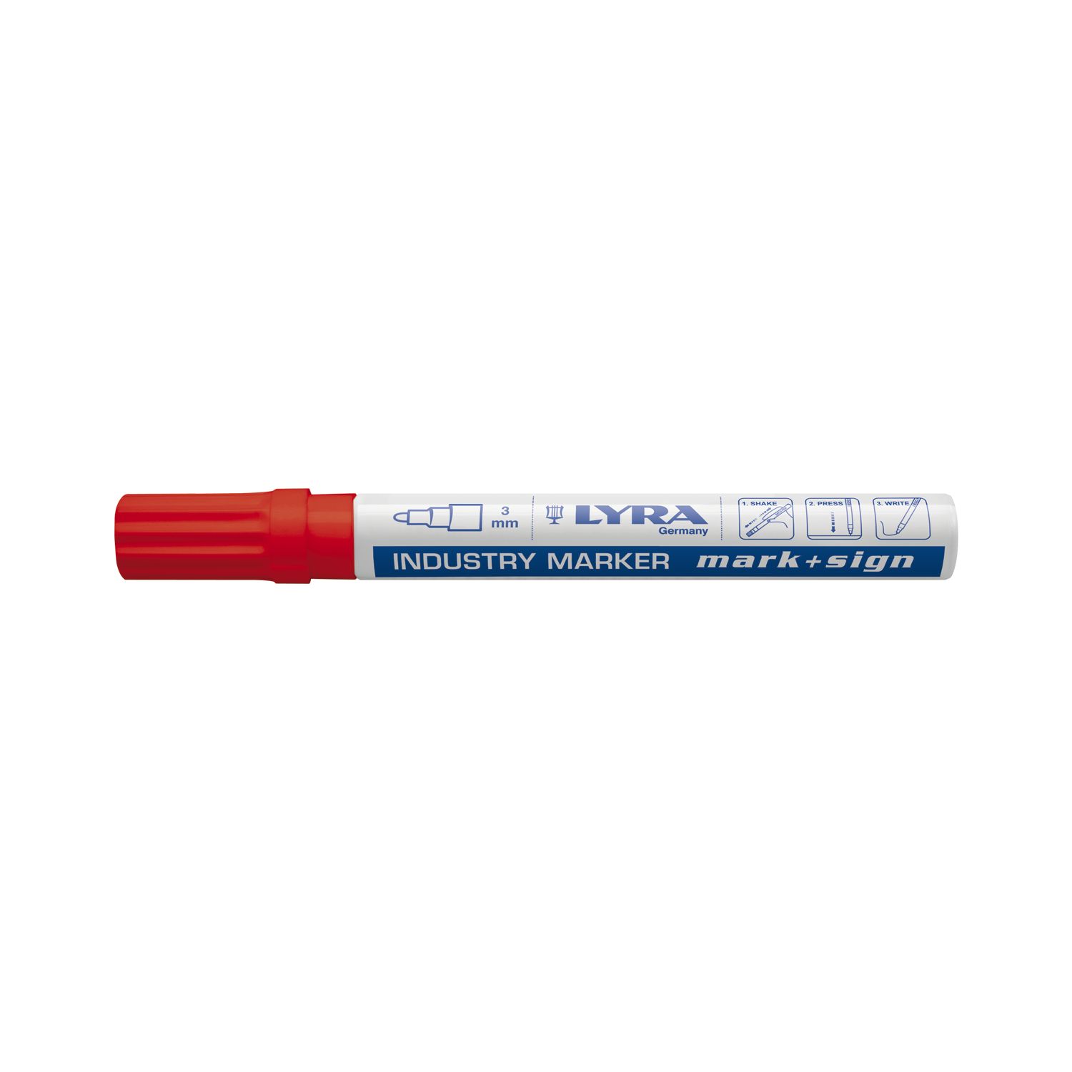 Lyra Lackmalstift 114 Strichbreite 3 mm rot