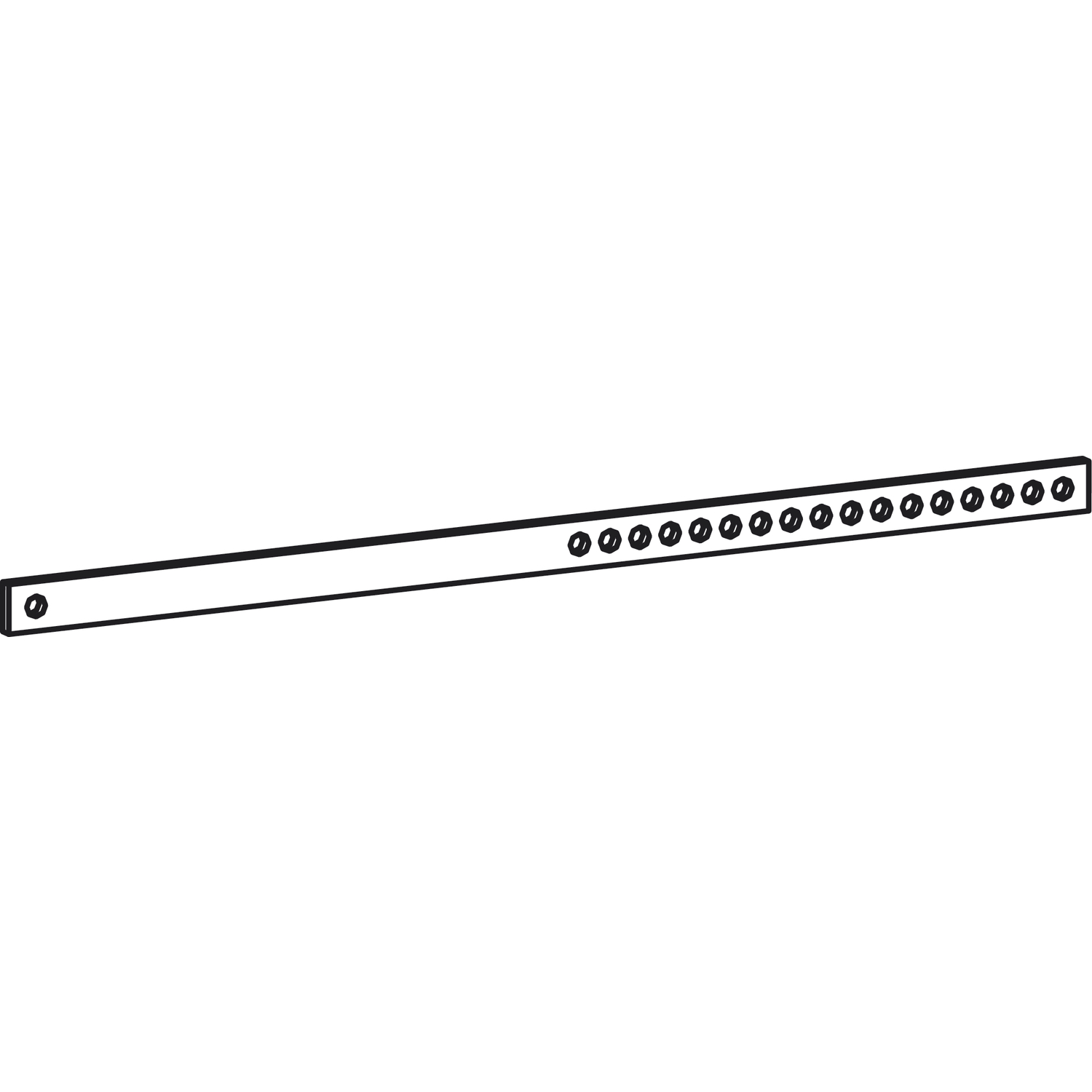 HAUTAU ATRIUM HS Verbindungsstange flach, Gr. 150, FFB 720-1500, Stahl