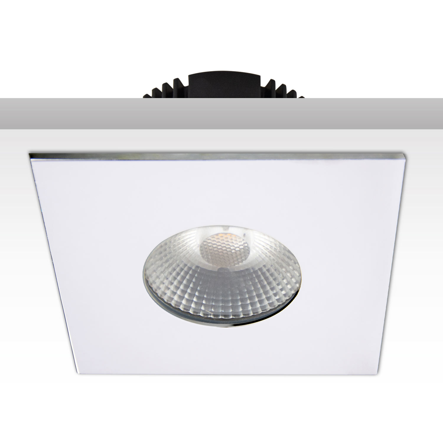ISOLED Cover Aluminium eckig chrom für Sys-68