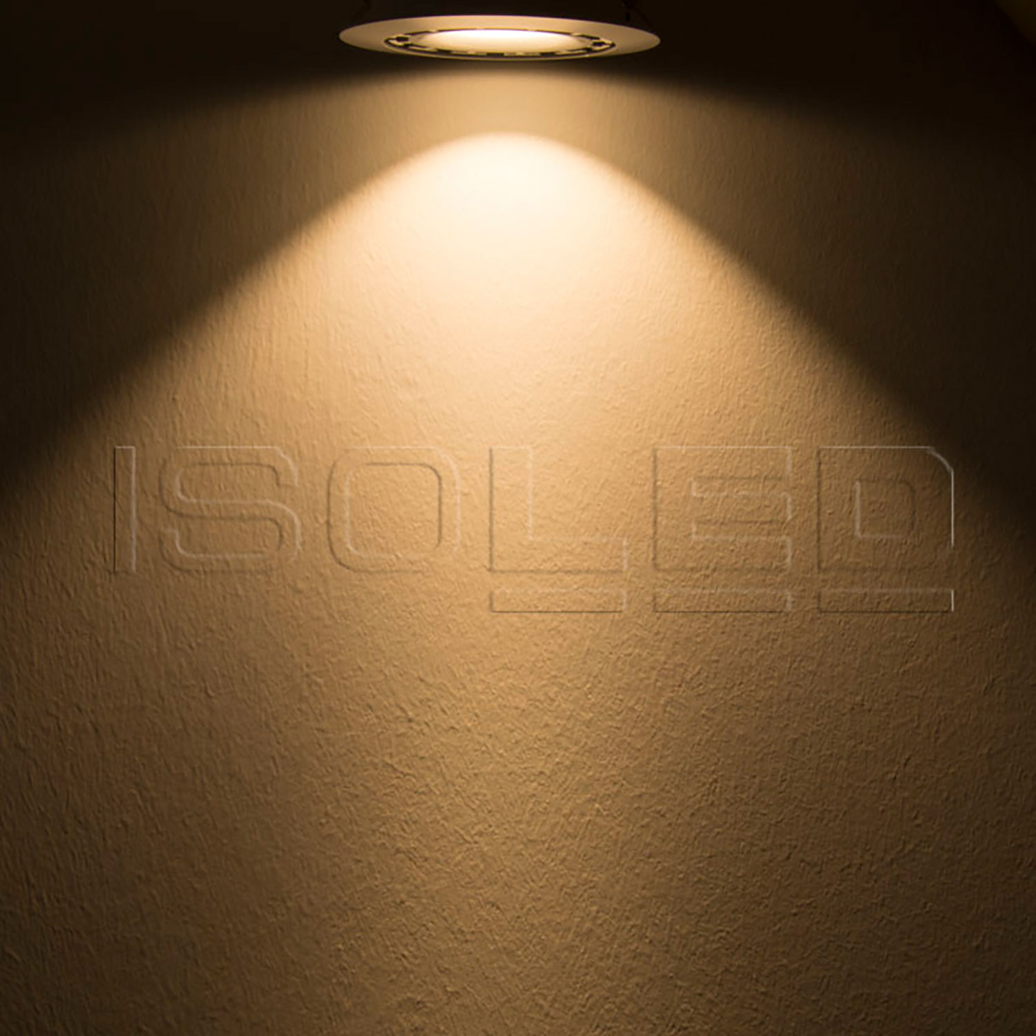 ISOLED LED Einbaustrahler COB weiß 15W 45° rund warmweiß dimmbar