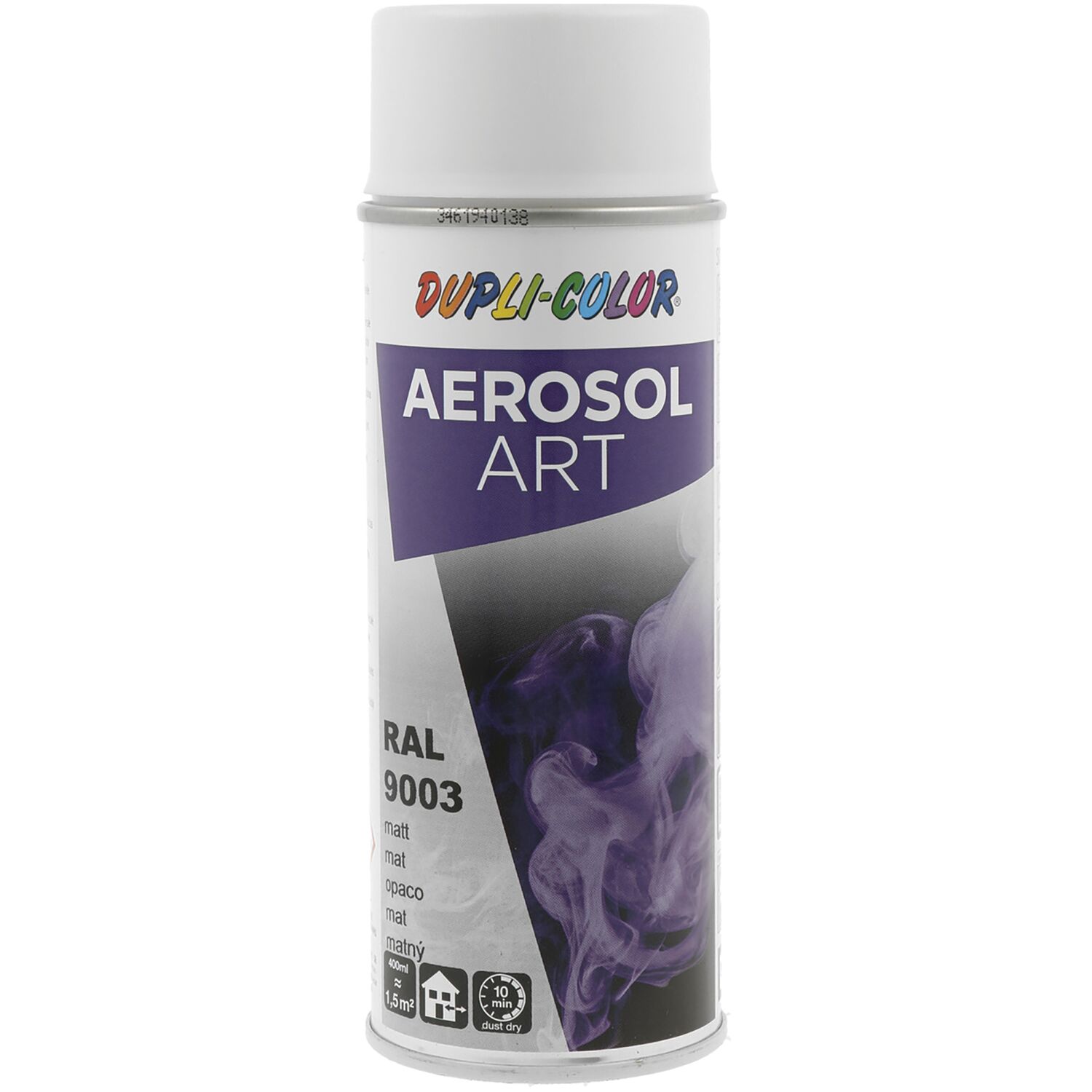 Dupli-Color Lackspray Aerosol Art 400ml signalweiß matt / RAL 9003