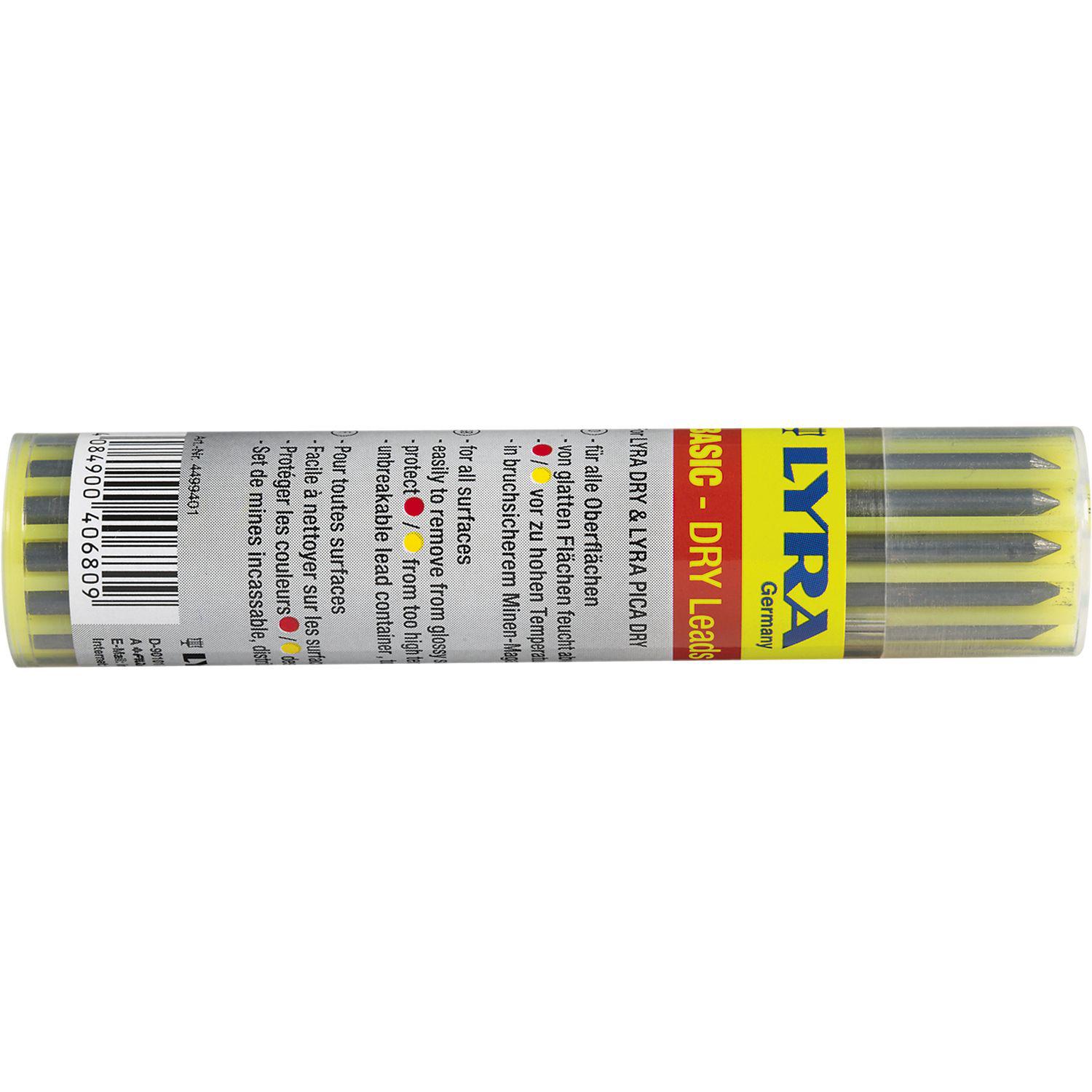 Lyra Ersatzminen-Set graphit z. Tieflochmarker Lyra Dry Profi LED Inhalt 12 St