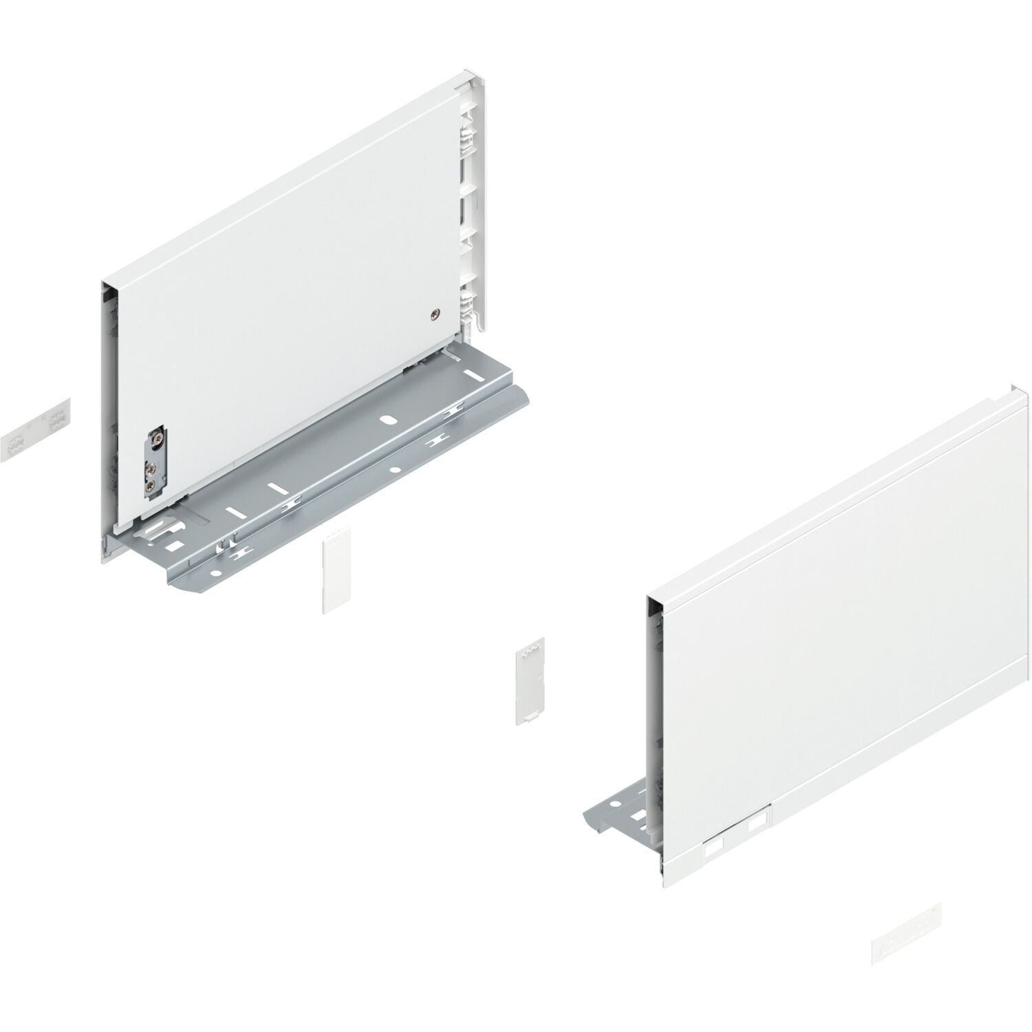 blum LEGRABOX pure Zarge Höhe C, NL 270, Seidenweiß-matt