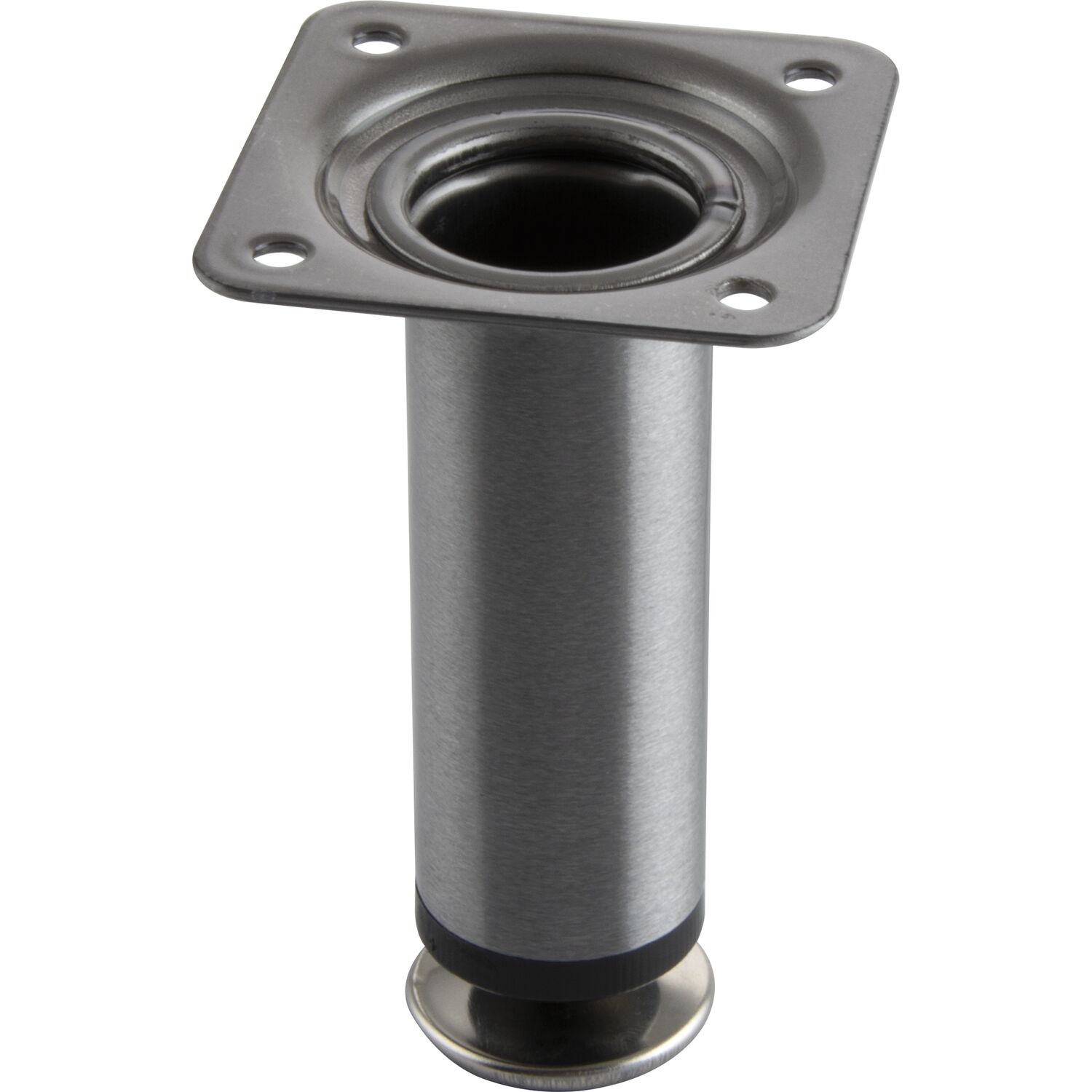 Dekorfuß Fuß ø 30 mm, Länge 100 mm, Stahl, Edelstahl Effekt
