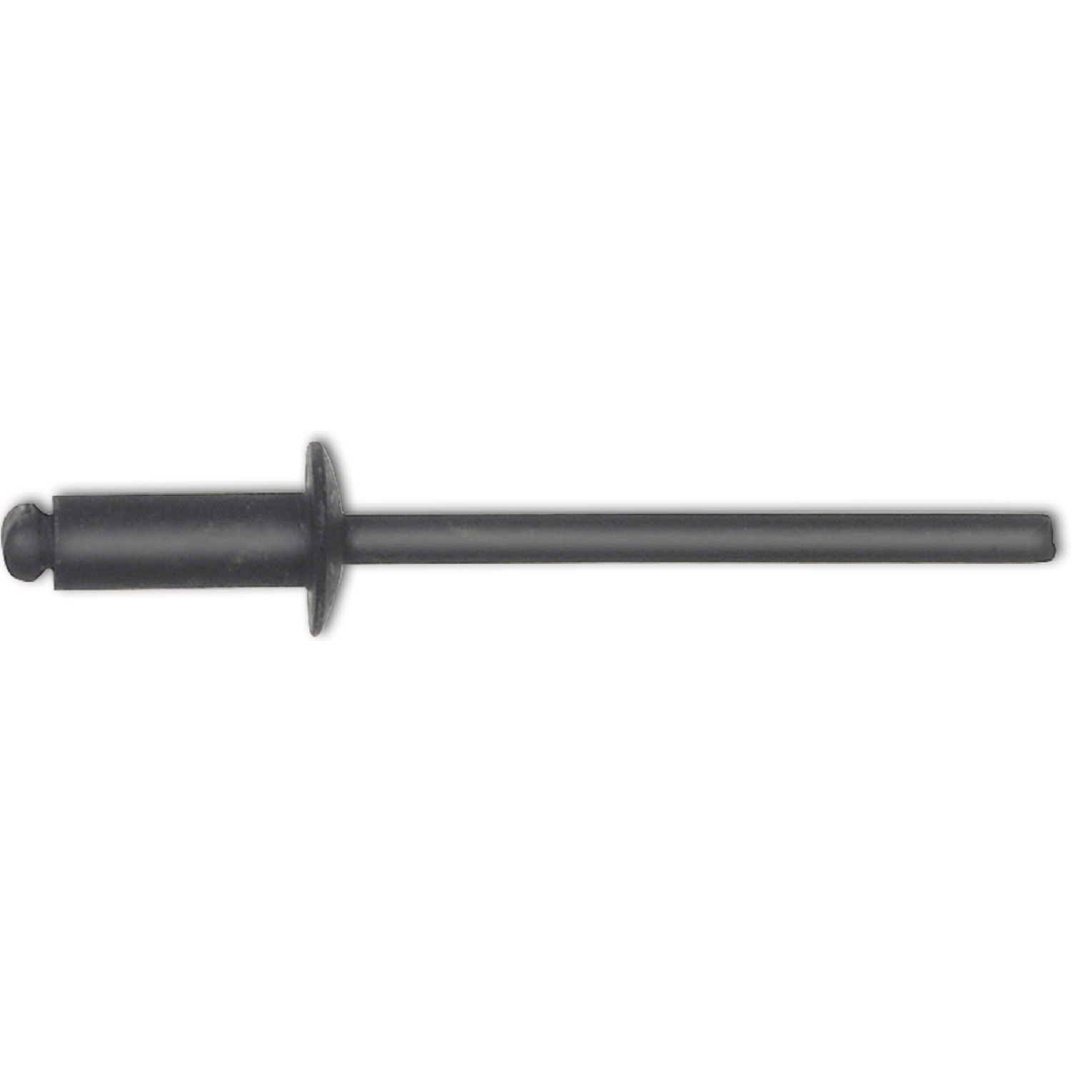ISO15977 Blindniete Flachrundkopf 4.0x 8 Aluminium mit Stahldorn RAL9005 schwarz (500 Stück) ISO15977 Blindniete Flachrundkopf 4.0x10 Aluminium mit Stahldorn RAL9005 schwarz (500 Stück)