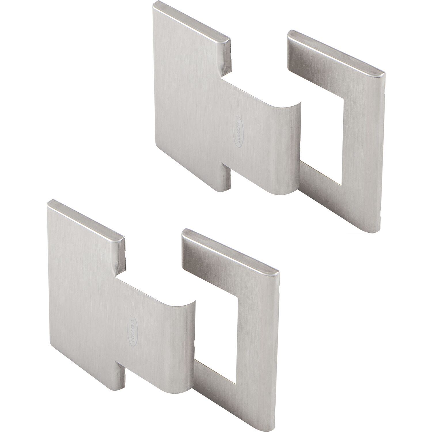 Abdeckkappenpaar zu Duschtürband 8015BTJC,Aluminium Edelstahl satiniert
