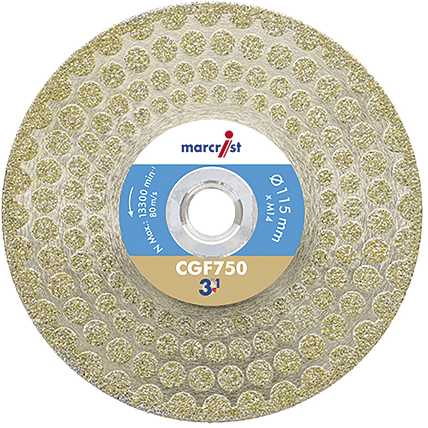 Marcrist Diamant Trenn-Schleifscheibe CGF750 115 mm 3in1
