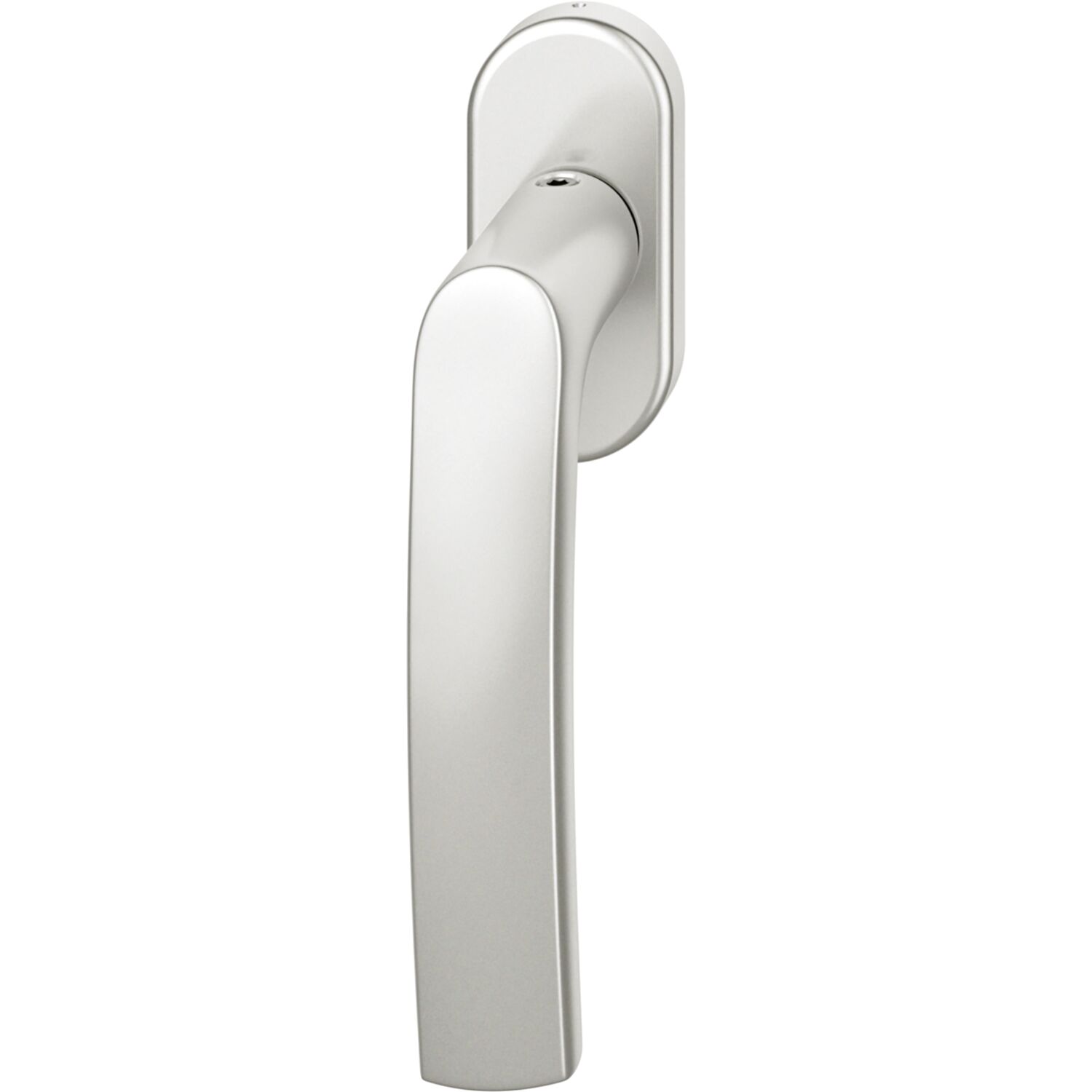 FSB Fenstergriff ovale Rosette Aluminium silber eloxiert