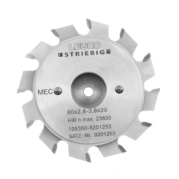 HW-Ritzkreissägeblatt 80x2.8-3,6x20 passend für STRIEBIG-Sägen