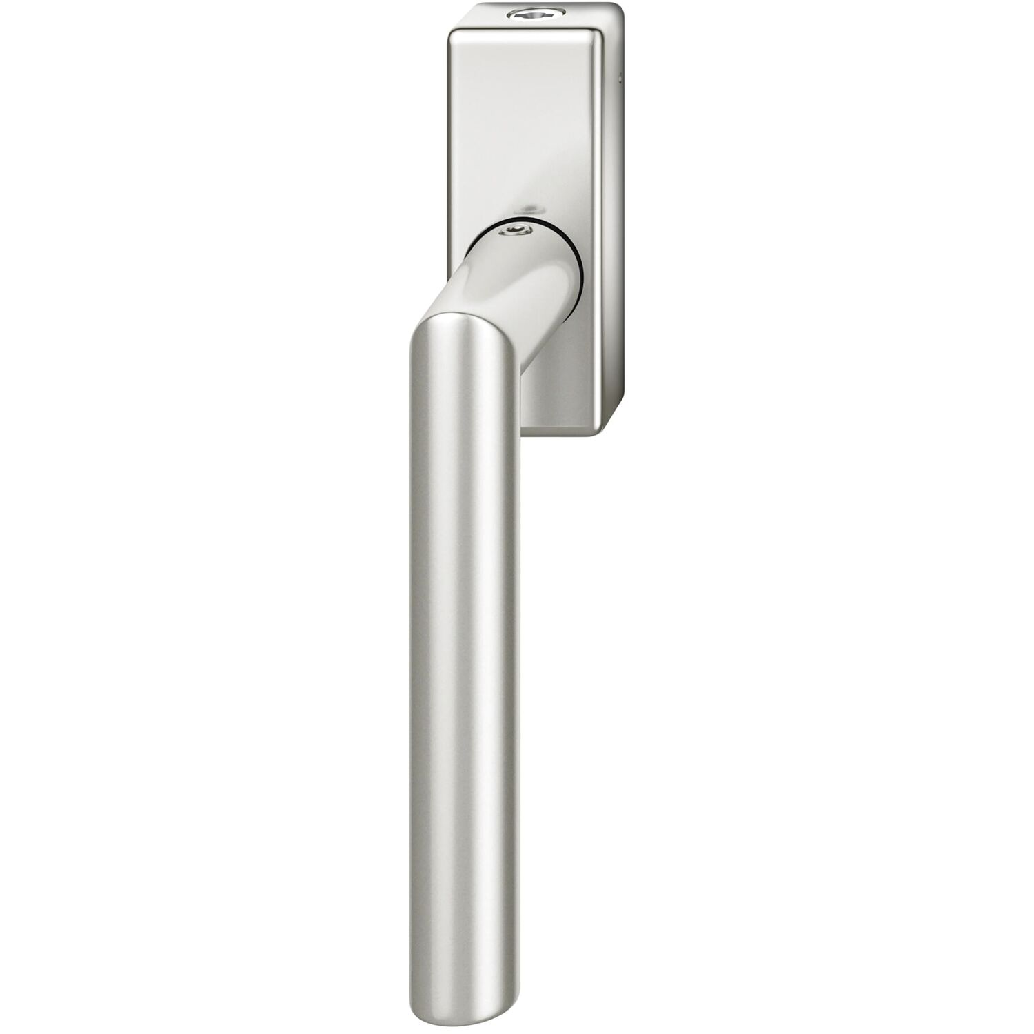 FSB Fenstergriff abschließbar eckige Rosette Aluminium silber eloxiert