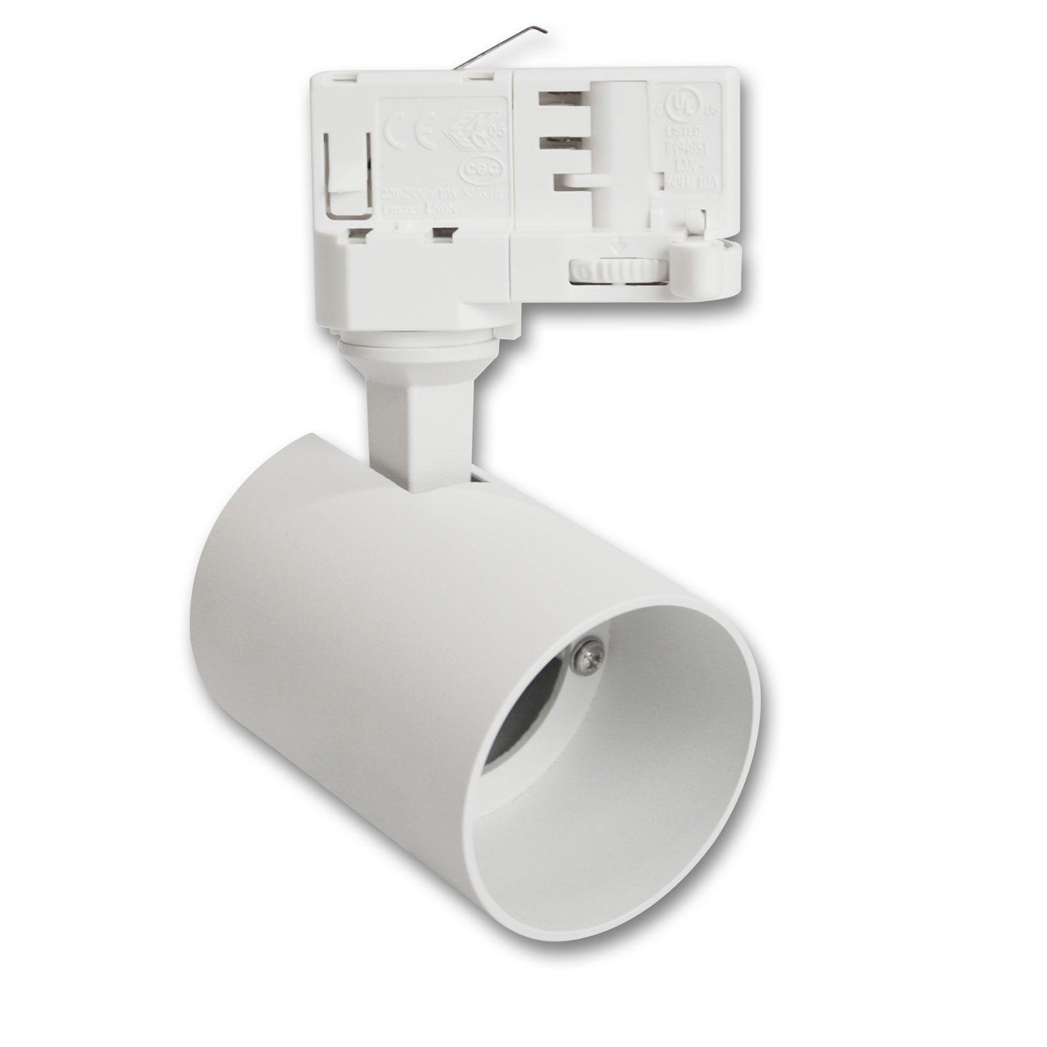 ISOLED 3-Phasen Schienen-Adapter Mini für GU10-Spots weiß matt