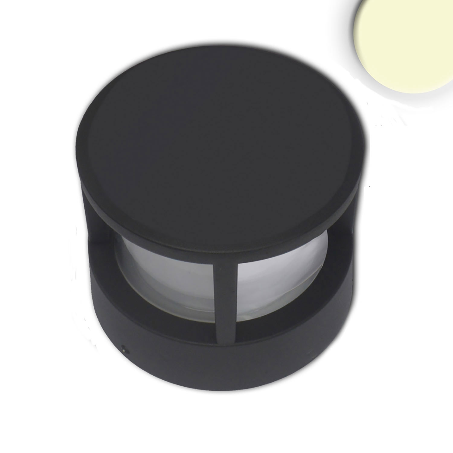 ISOLED LED Leuchte Poller-5 6W sandschwarz warmweiß