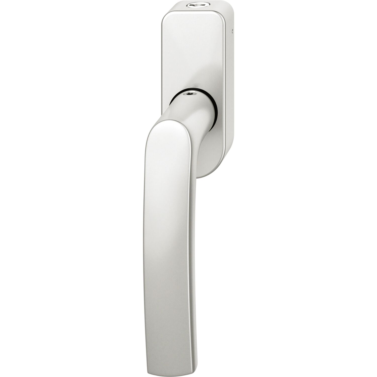 FSB Fenstergriff abschließbar ovale Rosette Aluminium silber eloxiert