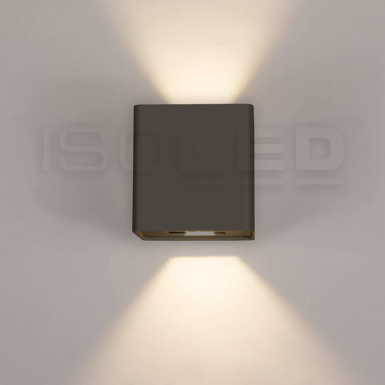 ISOLED LED Wandleuchte Flex Up&Down 2x5W CREE IP54 anthrazit warmweiß