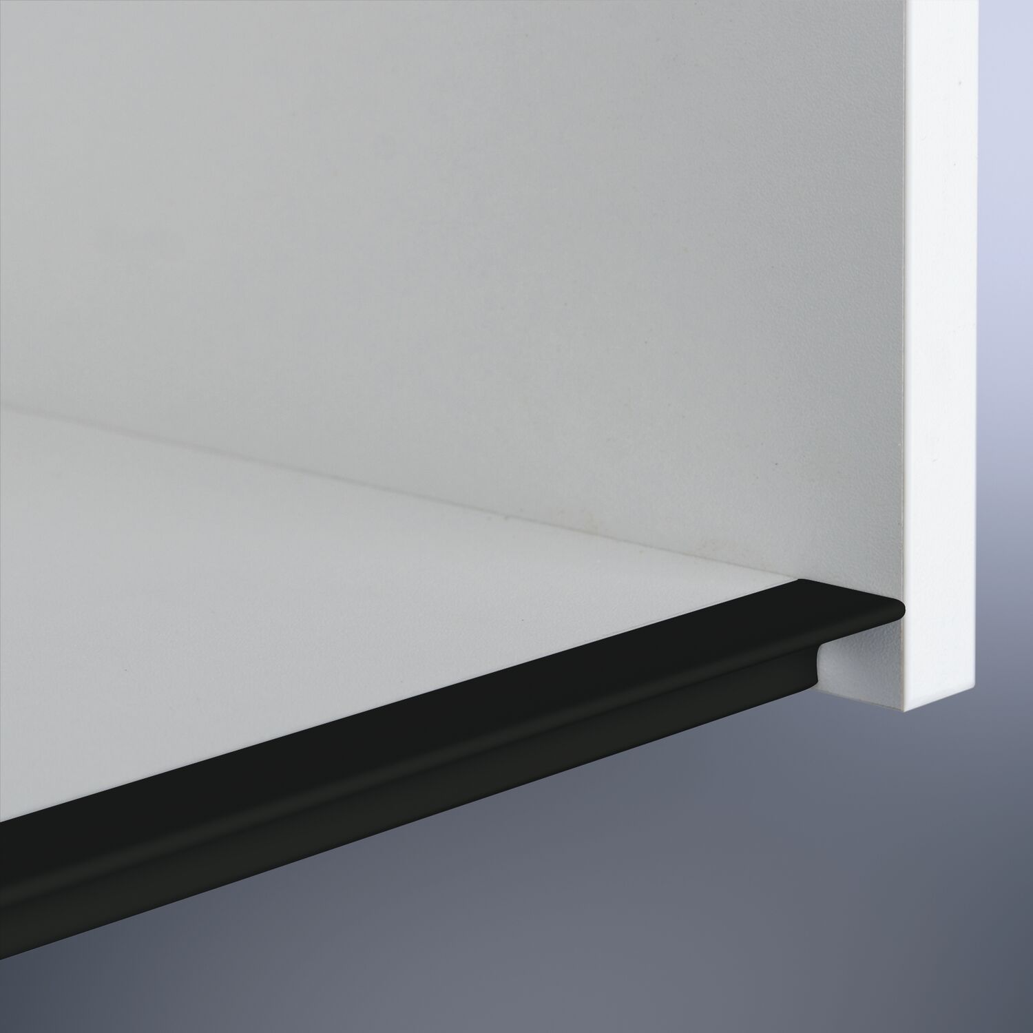 Griffleiste Amros Länge 2500 mm, ablängbar, Aluminium schwarz eloxiert