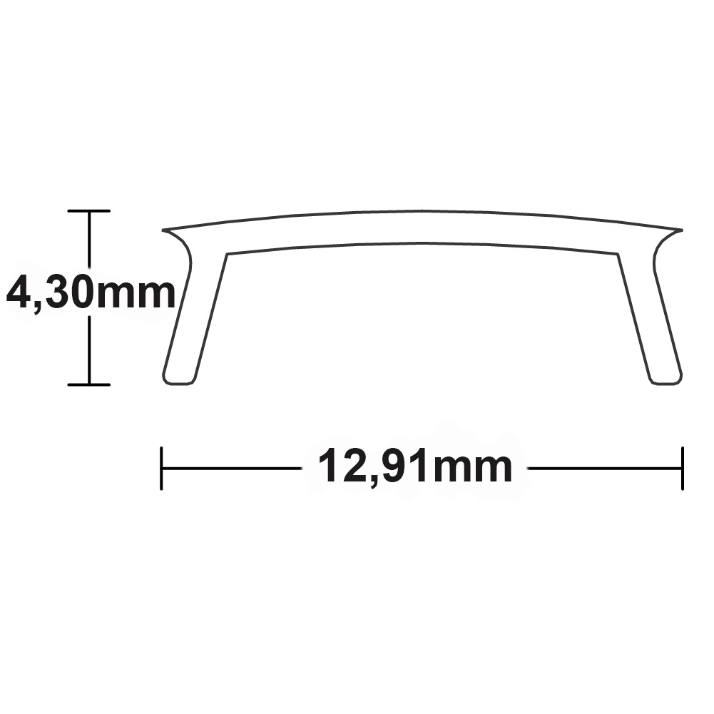 ISOLED Abdeckung COVER8 opal 600cm für Profil SURF11/CORNER11