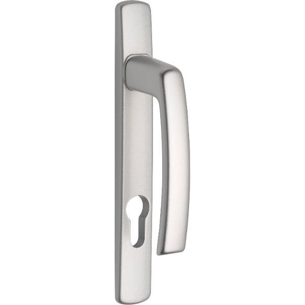 Maco #203213 Balkontürgriffhalbgarnitur HARMONY Langschild - außen hoch,silber eloxiert