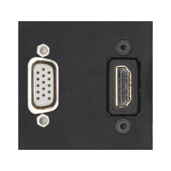 EVOline Wechselmodul 1xVGA + 1xHDMI 1.4, schwarz