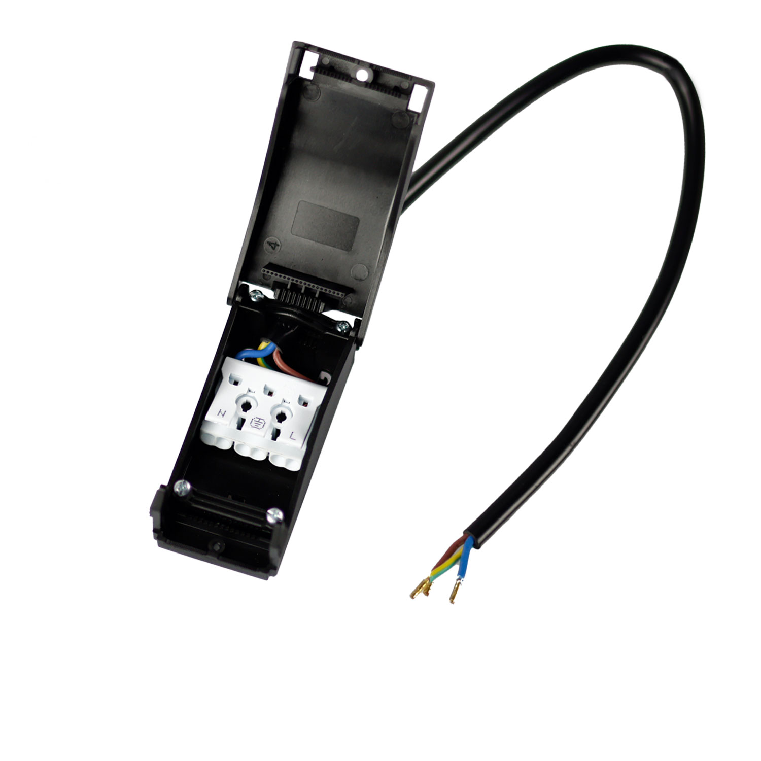 ISOLED Anschlussbox 2x3-polig 0,5-2,5mm² max. 450V/16A zur Durchverkabelung mit 30cm Anschlussleitun ISOLED Anschlussbox 2x3-polig 0,5-2,5mm² max. 450V/16A zur Durchverkabelung mit 30cm Anschlussleitun